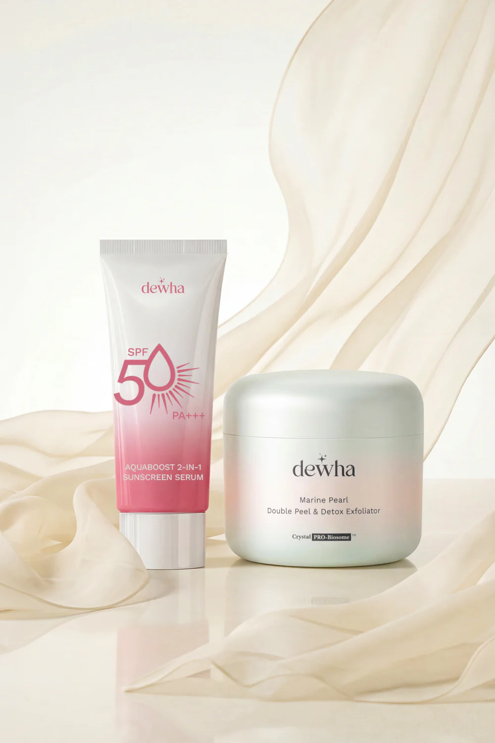 Reset & Protect Duo (AquaBoost 2-in-1 Sunscreen + Marine Pearl Detox Exfoliator) - Image 6